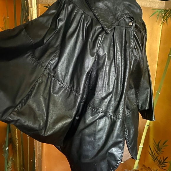 Vintage 1980s Leather Jacket One Size - Picture 8 of 8